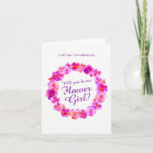 Trouwbroek roze, ben jij mijn bloemenmeisje? (Voorkant)