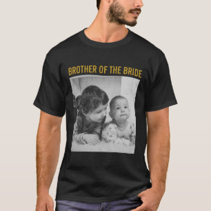 Trouwbroer op maat gemaakte vintage foto t-shirt