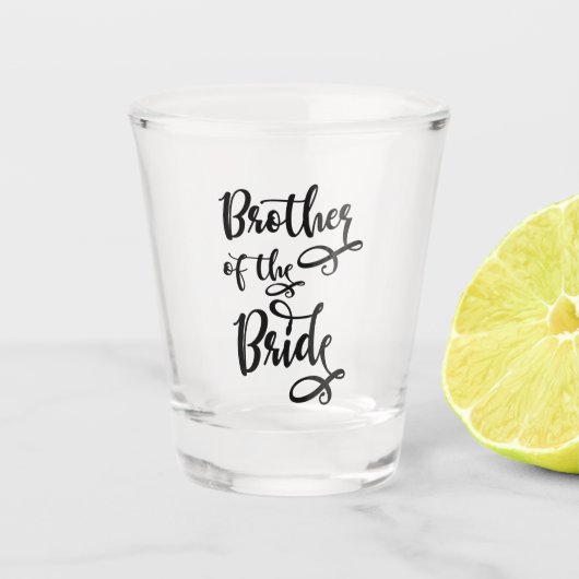 Trouwbroer Shot Glas (Voorkant)