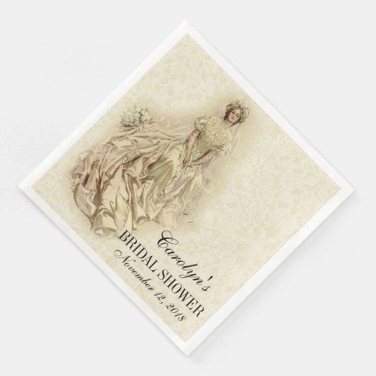 Trouwbruid Douche Traditionele kant Servetten (Hoek)