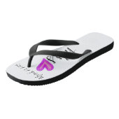 Trouwbruid Teenslippers gepersonaliseerde datum na (Schuin)