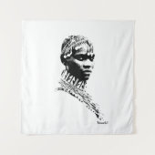 Trouwbruid van stam  wandkleed (Voorkant)