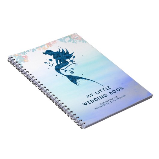 Trouwbruid Zeemeermin Onder het Zee Notitieboek (Rechterzijde)