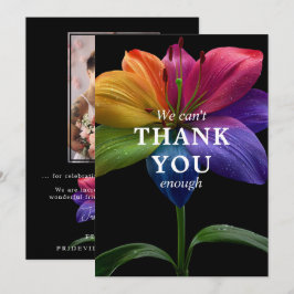 🌈 Trouwbudget met foto Bedankkaart
