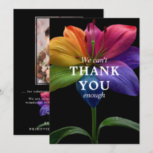 🌈 Trouwbudget  met foto Bedankkaart