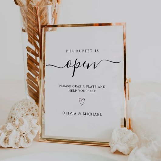 Trouwbuffetteken, Buffettafel Teken Sjabloon Reclamebord Met Voetstuk