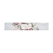 Trouwbuikband Bloom Butterfly Bloemen Vintage Uitnodigingen Wikkel (Vlak)