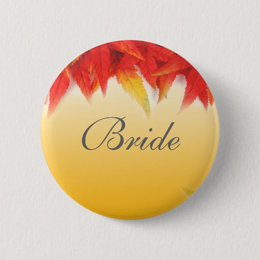 trouwcadeau, bruid of bruidegom knop ronde button 5,7 cm (Voorkant)