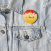 trouwcadeau, bruid of bruidegom knop ronde button 5,7 cm (In situ)