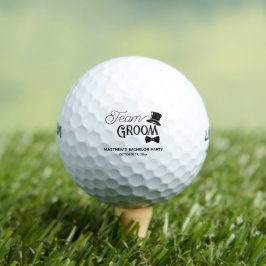 Trouwcadeau Bruidegom Team Bruiloft Golfballen