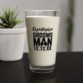 Trouwcadeau Bruidsjonker Bierglas Glas