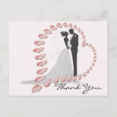 Trouwcadeau Dank je wel kaart (Voorkant)