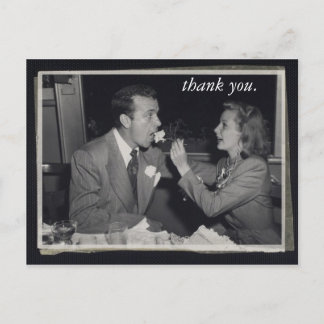 Trouwcadeau Dank u kaart  foto