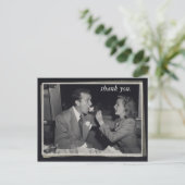 Trouwcadeau Dank u kaart  foto (Staand voorkant)