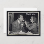 Trouwcadeau Dank u kaart  foto (Voorkant / Achterkant)