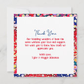 Trouwcadeau Dankbriefjes Kaart (Achterkant)