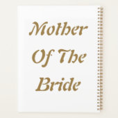 Trouwcadeau Favoriet Goud Wit voor Moeder van de B Planner (Achterkant)