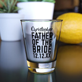 Trouwcadeau glas voor Vader van de Bruid