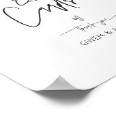 Trouwcadeau Kaart Teken Tafel Receptie Poster (Hoek)