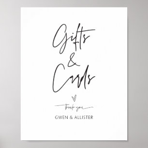 Trouwcadeau Kaart Teken Tafel Receptie Poster