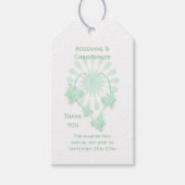 Trouwcadeau Label Pepermunt Vlinders Hart Cadeaulabel (Voorkant)