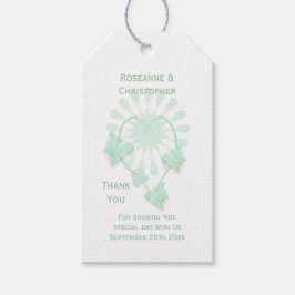 Trouwcadeau Label Pepermunt Vlinders Hart Cadeaulabel