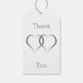 Trouwcadeau Labels Zilveren Harten Cadeaulabel (Achterkant)