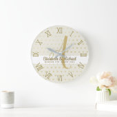 Trouwcadeau Nieuwgetrouwden Gouden Elegante Gift Grote Klok (Huis)