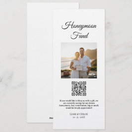 Trouwcadeau QR-code bord, Huwelijkscadeau Geld Bor Kaart