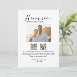 Trouwcadeau QR-code bord, huwelijkscadeau in conta Kaart