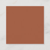 Trouwcadeau QR-code Terracotta Informatiekaartje (Achterkant)