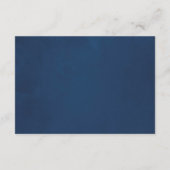 Trouwcadeau registratie met marineblauw en blos bl informatiekaartje (Achterkant)