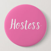 Trouwcadeau Roze Bruidsfeest Geschenken Bruiloft K Ronde Button 4,0 Cm (Voorkant)