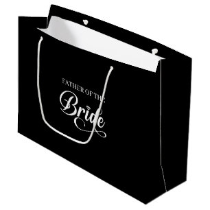 Trouwcadeau tas voor vader van de bruid groot cadeauzakje