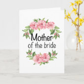 Trouwcadeau voor bruid moeder van de bruid kaart (Gele Bloem)