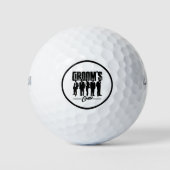 Trouwcadeau voor bruidegom en getuigen Bachelorfee Golfballen (Voorkant)