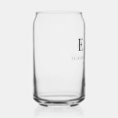 Trouwcadeau voor getuige Monogram Minimalistisch Blikvorm Glas (Rechts)