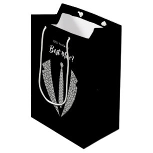 Trouwcadeau voor getuige van de bruidegom medium cadeauzakje