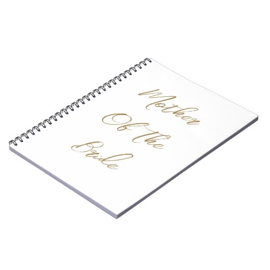 Trouwcadeau Voor Moeder Van De Bruid Met Gouden Sc Notitieboek (Linkerzijde)