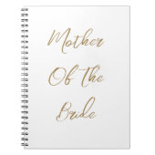 Trouwcadeau Voor Moeder Van De Bruid Met Gouden Sc Notitieboek (Voorkant)