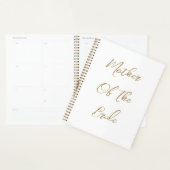 Trouwcadeau voor moeder van de bruid met gouden sc planner (Display)