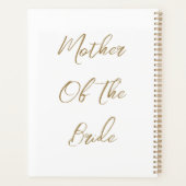 Trouwcadeau voor moeder van de bruid met gouden sc planner (Achterkant)