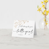 Trouwcadeau voor ouders van de bruid Mam Pap Goud Kaart (Gele Bloem)