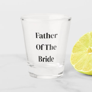 Trouwcadeau voor Vader van de Bruid 2025 Bruilofts Shot Glas