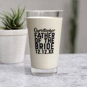 Trouwcadeau voor Vader van de Bruid Glas