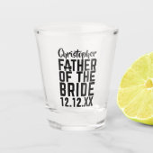 Trouwcadeau voor Vader van de Bruid Glas (Voorkant)