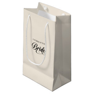 Trouwcadeau voor vader van de bruid tas klein cadeauzakje