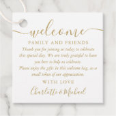 Trouwcadeau welkomstmand tas bedankt bedankjes labels (Voorkant)