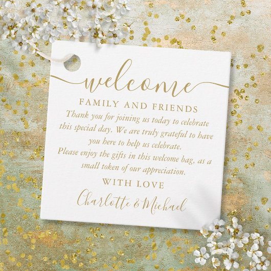 Trouwcadeau welkomstmand tas bedankt bedankjes labels