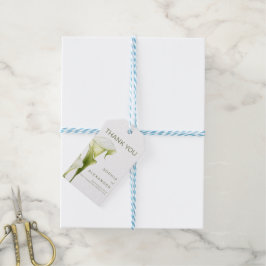 Trouwcadeaukaartjes "Delicate Calla Lilies" Cadeaulabel
